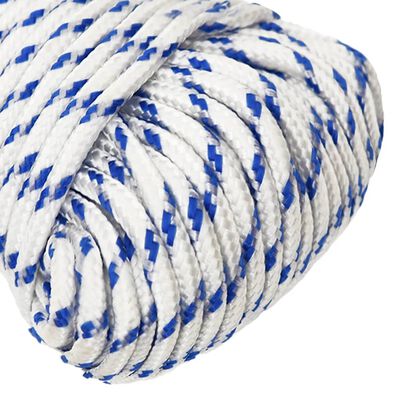 vidaXL Corde de bateau Blanc 4 mm 500 m polypropylène