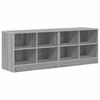 vidaXL Armoire de lit avec &eacute;tag&egrave;re 2 pcs Sonoma gris 66 x 33 x 48 cm