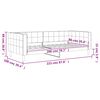 vidaXL Lit de repos sans matelas rose 90x200 cm velours