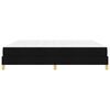 vidaXL Lit &agrave; ressorts avec matelas Noir 200 x 200 cm tissu