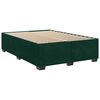 vidaXL Sommier &agrave; lattes de lit et matelas Vert fonc&eacute; 140x200cm Velours