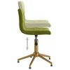 vidaXL Chaises pivotantes &agrave; manger lot de 4 vert clair velours