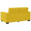 vidaXL Canap&eacute; &agrave; 2 places Jaune 120 cm Velours