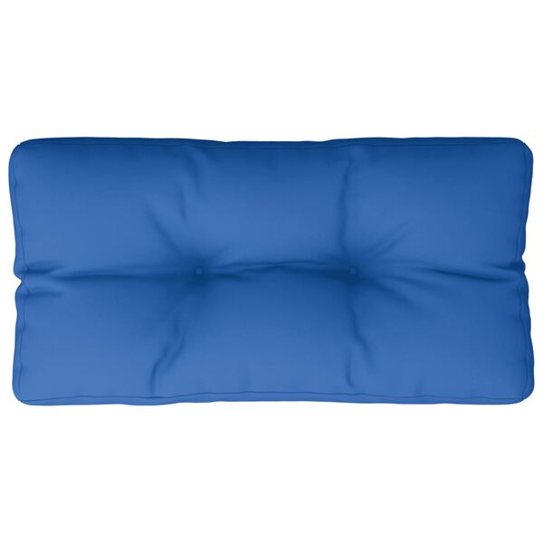vidaXL Coussin de palette bleu royal 70x40x12 cm tissu