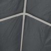 vidaXL Tissu de tente sans cadre Gris 12 x 6 m PE