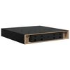 vidaXL &Eacute;tag&egrave;re murale flottante 2 pcs Noir brillant 23x23,5x3,8 cm MDF