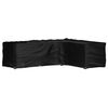 vidaXL Housse de salon de jardin en forme de L 16 &oelig;illets 260x210x80cm