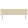 vidaXL T&ecirc;te de lit Cr&egrave;me 180 cm tissu