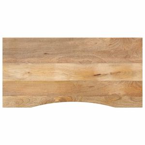 vidaXL Dessus de bureau avec courbe 110x50x2,5 cm manguier massif brut