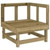 vidaXL Salon de jardin 5 pcs bois de pin impr&eacute;gn&eacute;