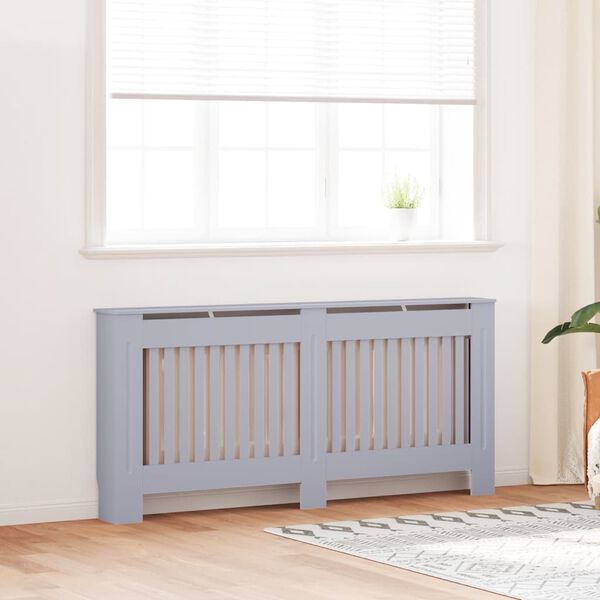 vidaXL Cache-radiateur anthracite 172x19x81,5 cm MDF