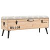 vidaXL Banc de rangement 110 cm en bois massif de sapin