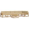 vidaXL Ensemble de canap&eacute;s d'ext&eacute;rieur 7 pc 6 place Blanc et Beige
