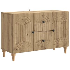 vidaXL Meuble TV Ch&ecirc;ne artisanal 89 x 34,5 x 60 cm Bois d'ing&eacute;nierie