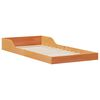 vidaXL Cadre de lit Brun cire 100 x 220 cm Pin massif
