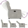 vidaXL Fauteuil inclinable gris clair tissu microfibre