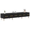 vidaXL Meuble TV Ch&ecirc;ne noir 150 x 36 x 30 cm Bois d'ing&eacute;nierie