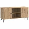 vidaXL Meuble TV 102 x 34,5 x 50 cm Ch&ecirc;ne artisanal Bois d'ing&eacute;nierie