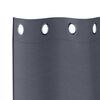 vidaXL Rideaux occultants avec anneaux 2 pcs Anthracite 245 x 140 cm