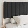 vidaXL Cadre de lit avec t&ecirc;te de lit rembourr&eacute;e Noir 160 x 200 cm