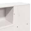 vidaXL Lit biblioth&egrave;que sans matelas blanc 150x200 cm bois pin massif