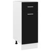 vidaXL Armoire &agrave; tiroirs "Lyon" Noir 30 x 46 x 81,5 cm Bois d'ing&eacute;nierie
