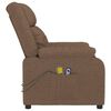 vidaXL Fauteuil de massage Marron Tissu