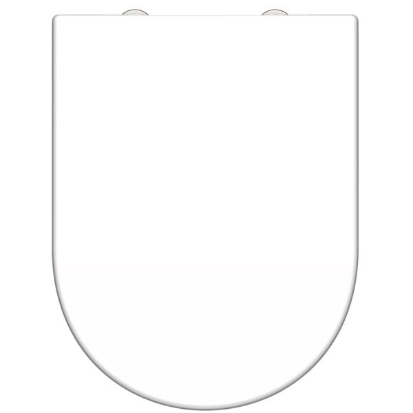 SCH&Uuml;TTE Si&egrave;ge de toilette Duroplast WHITE forme en D