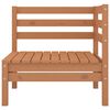vidaXL Salon de jardin 6 pcs Marron miel Bois de pin massif