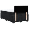 vidaXL Sommier &agrave; lattes de lit avec matelas Noir 120x200 cm Velours