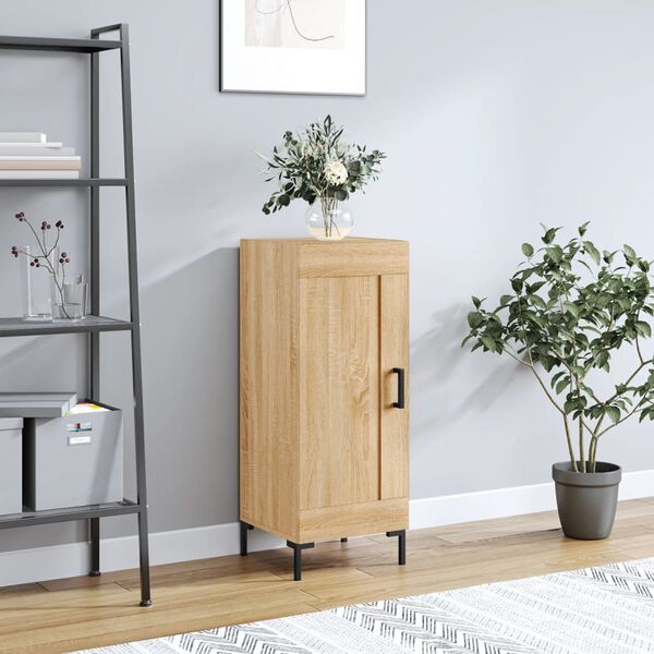 vidaXL Buffet Ch&ecirc;ne sonoma 34,5x34x90 cm Bois d'ing&eacute;nierie