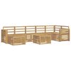 vidaXL Ensemble de canap&eacute;s d'ext&eacute;rieur 8 pc Blanc Bois d'Acacia Massif