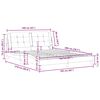 vidaXL Cadre de lit sans matelas Zadar blanc et noir 160x200 cm similicuir