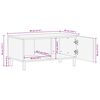 vidaXL Table basse Blanc 80 x 50 x 40 cm Bois de mangue massif