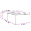 vidaXL Cadre de lit sans matelas ch&ecirc;ne marron 75x190 cm