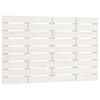 vidaXL T&ecirc;te de lit murale Blanc 106x3x63 cm Bois massif de pin