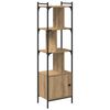 vidaXL Biblioth&egrave;que 6 niveaux 44,5 x 30 x 154,5 cm Bois d'ing&eacute;nierie