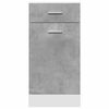 vidaXL Armoire &agrave; tiroirs "Lyon" Gris b&eacute;ton 40 x 46 x 81,5 cm Bois d'ing&eacute;nierie