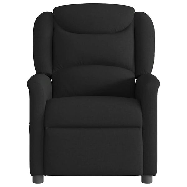 vidaXL Fauteuil inclinable Noir Tissu