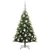 vidaXL Arbre de No&euml;l artificiel &agrave; charni&egrave;res 150 LED Vert 120 cm