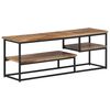 vidaXL Meuble TV 110x30x39 cm teck massif r&eacute;cup&eacute;r&eacute;