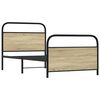 vidaXL Cadre de lit sans matelas 107x203 cm ch&ecirc;ne sonoma