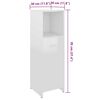 vidaXL Ensemble de meubles de bain 3pcs Blanc brillant Bois ing&eacute;nierie