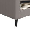 vidaXL Lit de repos sans matelas taupe 90x200 cm tissu