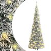 vidaXL Sapin de No&euml;l artificiel escamotable avec neige floqu&eacute;e 200 LED
