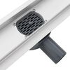 vidaXL Drain de douche avec couvercle en verre et siphon &agrave; 360&deg; 60 cm