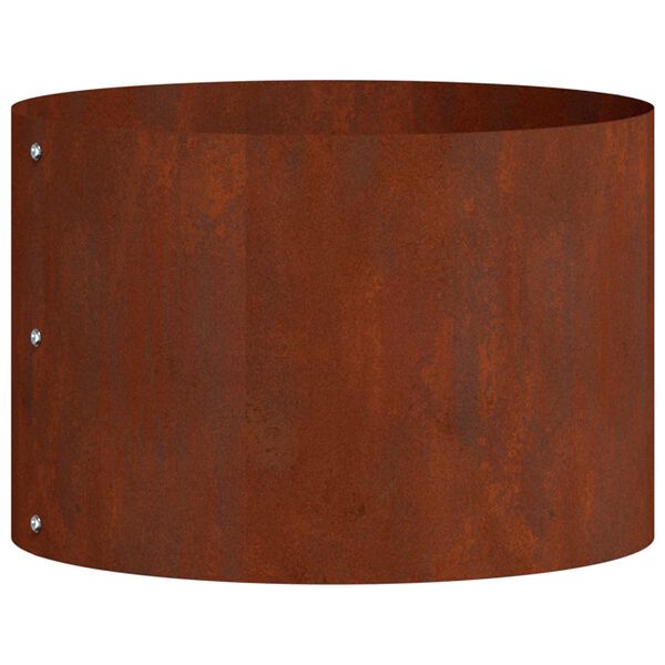 vidaXL Anneau de jardini&egrave;re 5 pcs Marron 30 x 30 x 20 cm Acier patin&eacute;