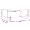 vidaXL Table basse Blanc 90x50x36,5 cm Bois d'ing&eacute;nierie
