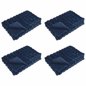 vidaXL Couverture antid&eacute;rapante en fausse de lapin Olite 4 pc 20.3 kg