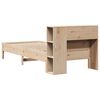 vidaXL Lit biblioth&egrave;que sans matelas 90x200 cm bois de pin massif